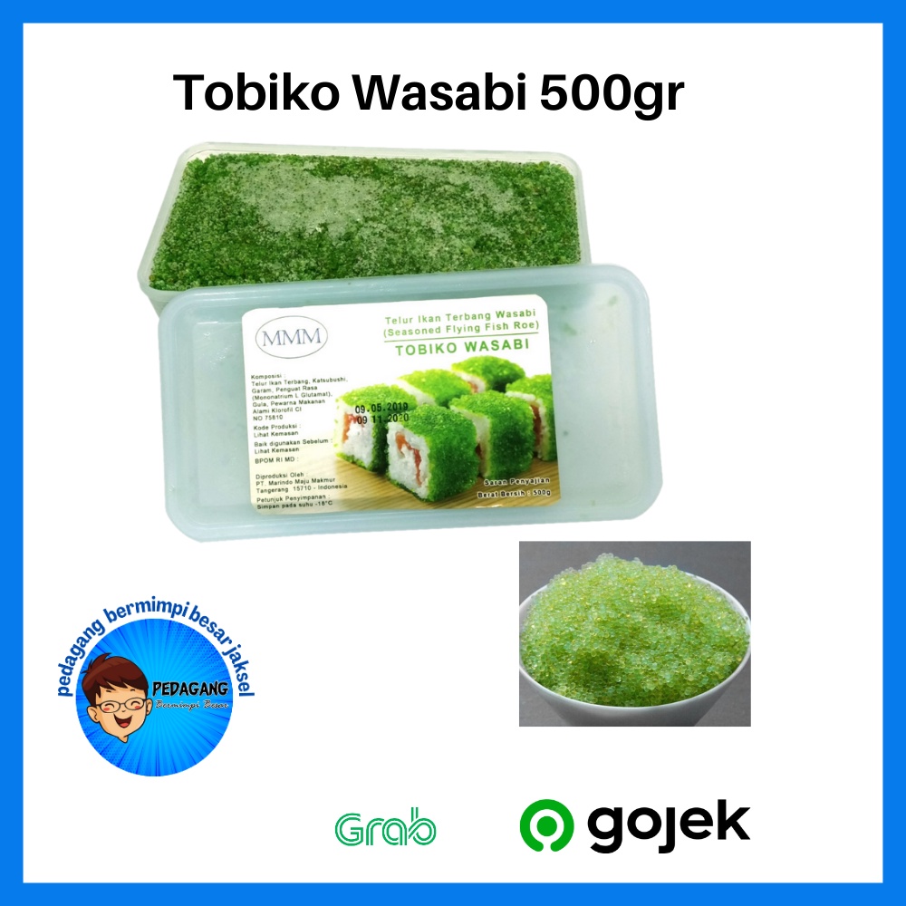 

Tobiko Wasabi 500gr | Tobiko Hijau | Telur Ikan Terbang