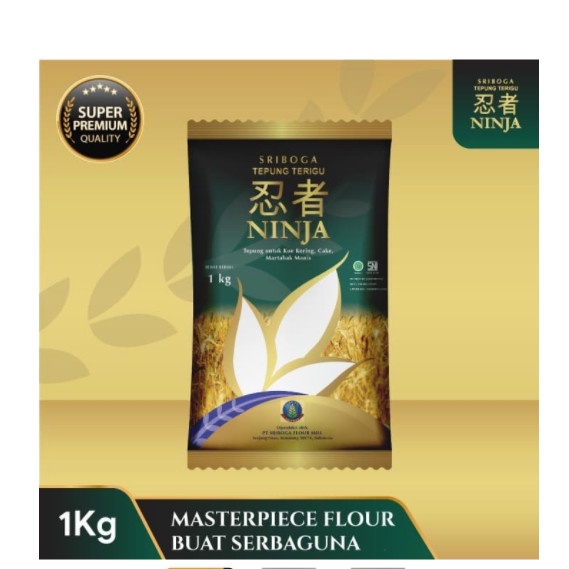 

cs777vv Sriboga - Super Premium Tepung Terigu Serbaguna Ninja 1Kg Da01D100