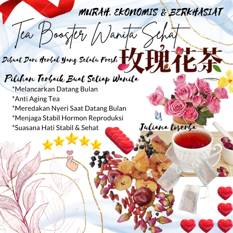 

Daily Booster Tea Teh Herbal Legendaris Rose Bud Kesehatan Wanita