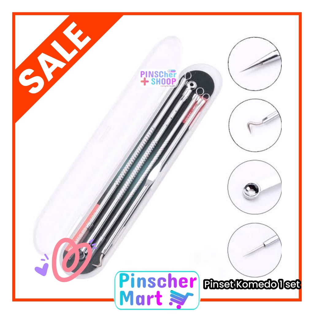 Set Pembersih Komedo Paket 4 in 1 Pencabut Komedo