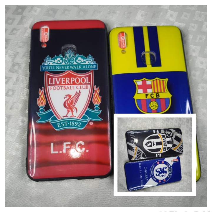 HARD CASE KARAKTER COWOK / KARAKTER BOLA + TEMPERED GLASS REDMI NOTE 8 PRO