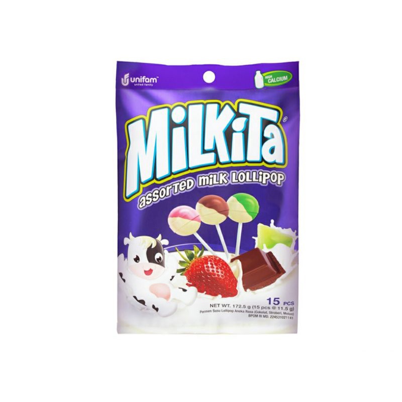 

Milkita Assorted Milk Lollipop 172.5 g