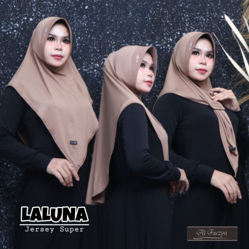 HIJAB JERSEY SUPER FREE GESPER LALUNA ORI ALFAEZYA
