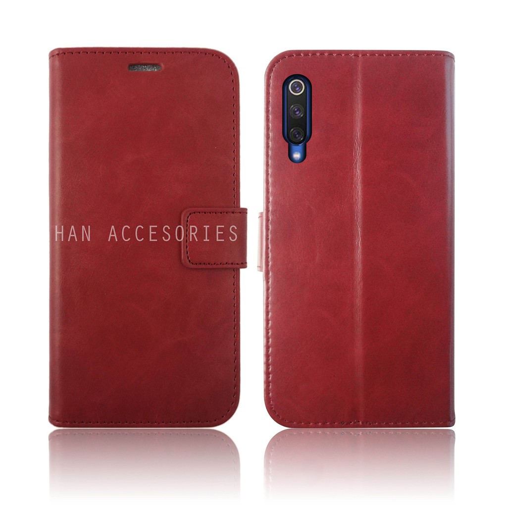 Xiaomi Mi9 Mi 9 Original Fashion Selular Flip Leather Case - Flip Cover