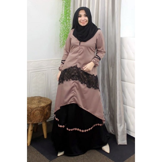 DEURA Busana Muslim Terbaru / Dress Deura / Gamis Deura Original / Setelan Gamis Deura 255 BUTIK BRA