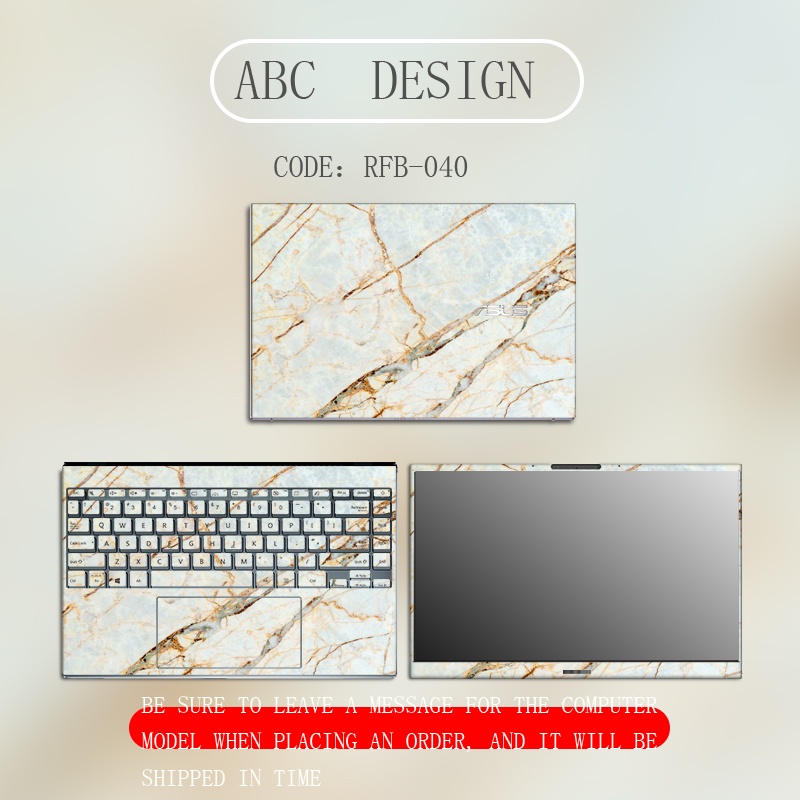 Stiker Pelindung Laptop Motif Marmer Untuk Apple Macbook Air13 11 12 Pro 13 15 16 Inch