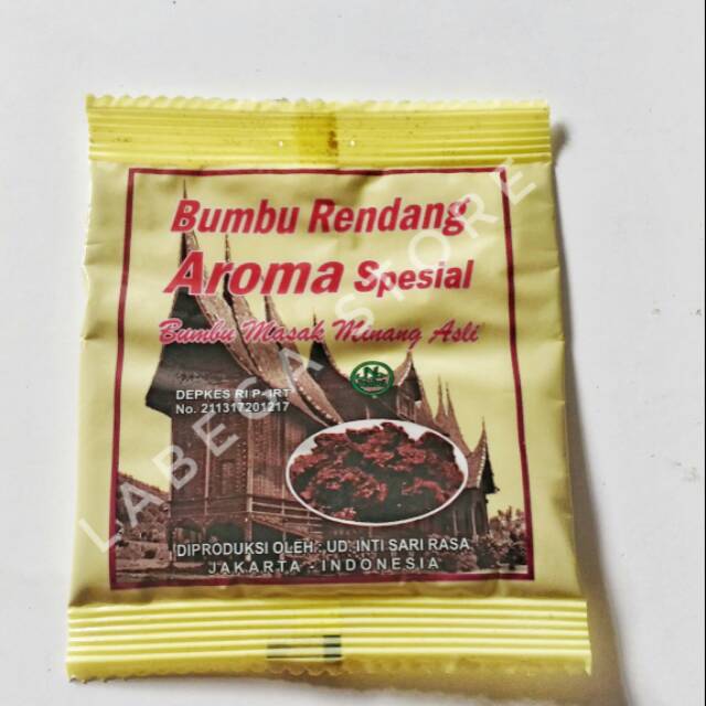 

Bumbu Rendang Aroma Spesial Bumbu Masak Minang Asli