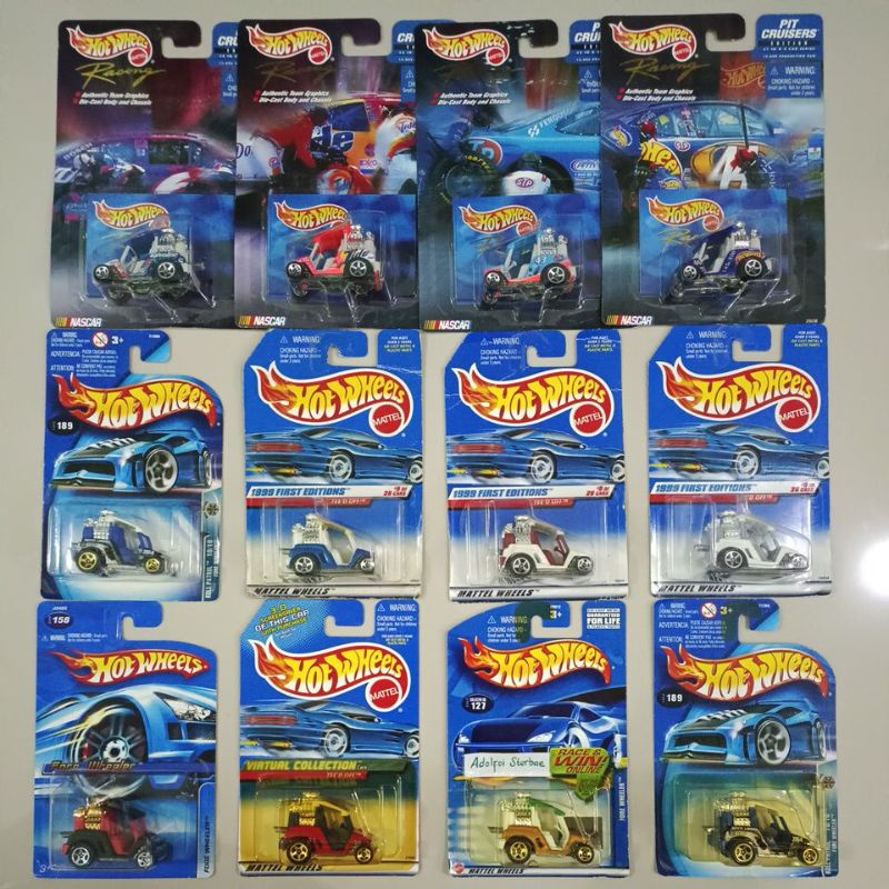 hotwheels hot wheels fore wheeler tee'd off tee d off edisi racing pit cruisers edition nascar valvo