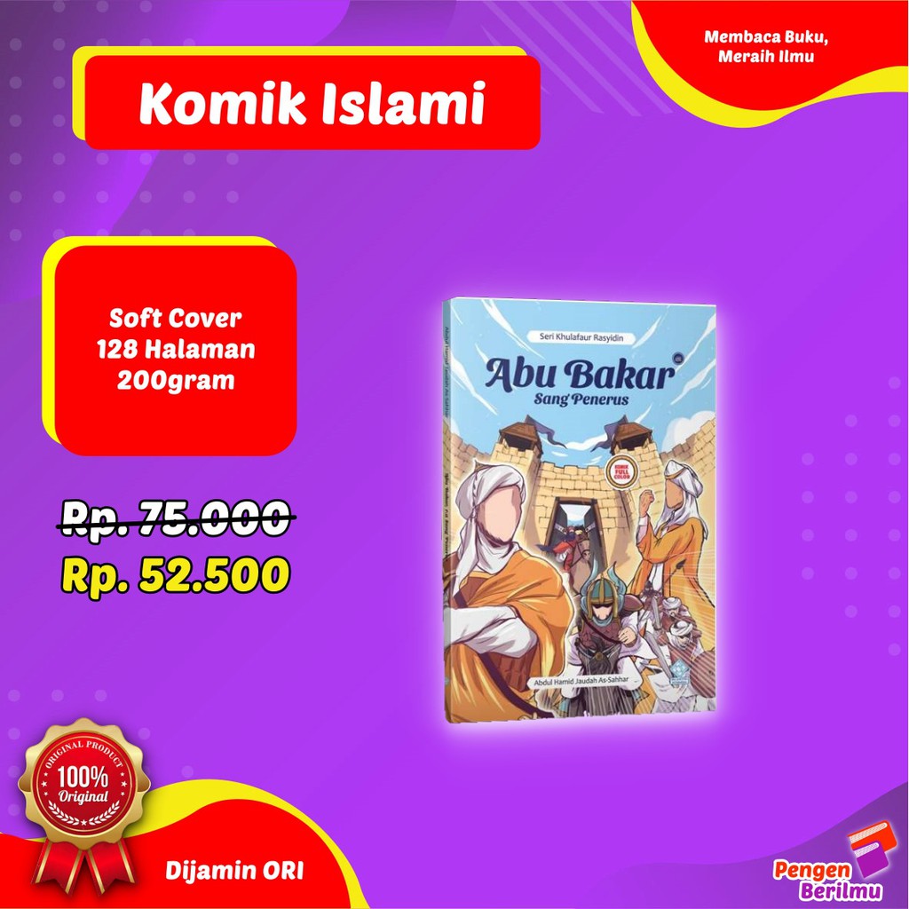 Jual Komik ABU BAKAR Sang Penerus | Komik Anak Islami Inspirasi Sahabat ...