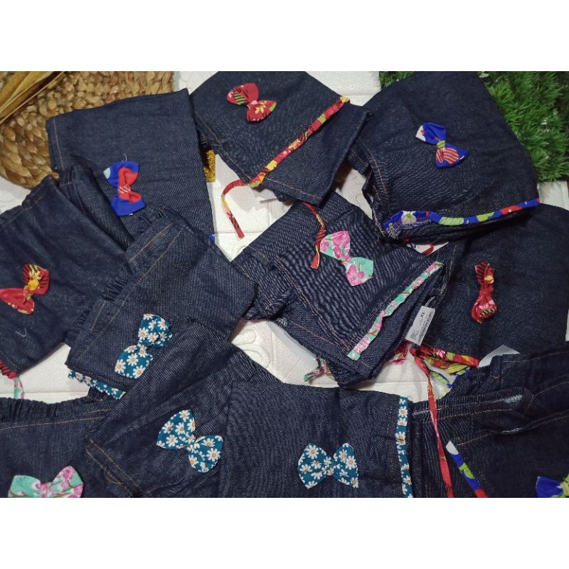 Rok celana jeans anak perempuan 1-6 tahun / rocela anak cewek jeans murah