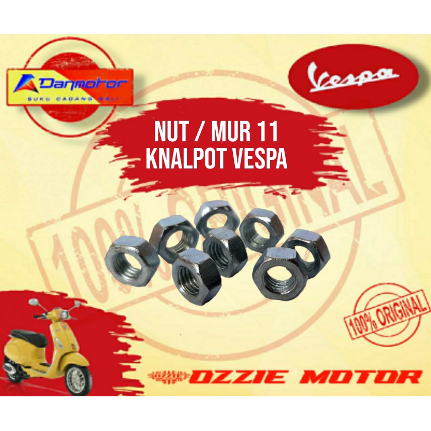 DANMOTOR VESPA NUT/MUR 11 KNALPOT VESPA MATIC