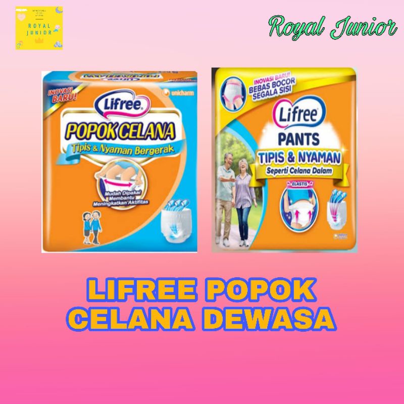 Lifree Popok CELANA Dewasa Lansia Melahirkan Rencengan Murah Berkualitas Ukuran M L XL dan XXL