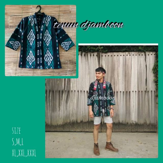 Outer kimono toraja hijau