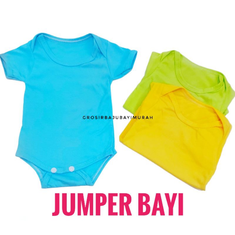 jumper bayi POLOS perlengkapan bayi baru lahir 0-6 bulan