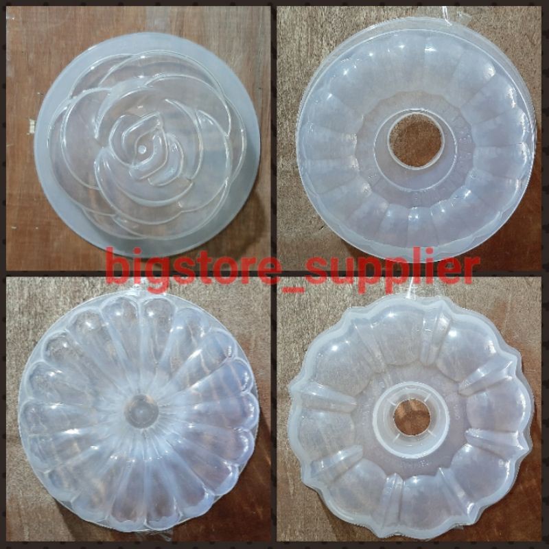 Cetakan Puding Plastik Aneka Motif | Loyang Pudding Agar Ager