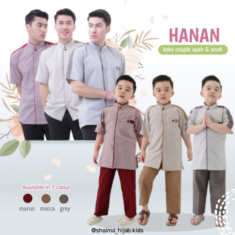 KOKO ANAK SET KURTA ANAK REMAJA BAJU COUPLE COWOK 6-14 TAHUN