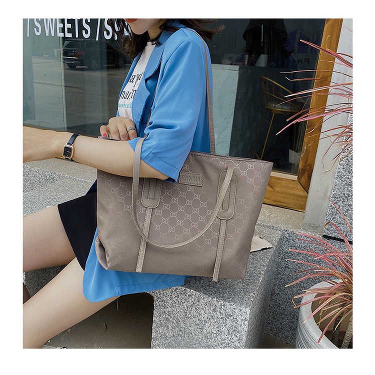 Tas Tote Bag Wanita Kasual Multifungsi Shoulder Bag Tas Hand Bag Kain Oxford Polyester Satu7an T277