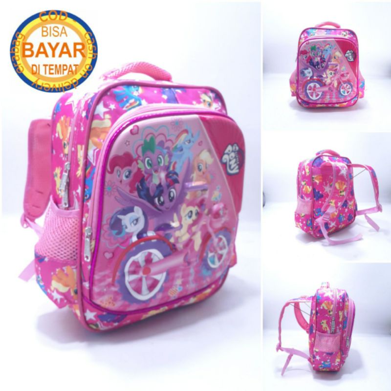 Tas Ransel Tk SD Anak Perempuan Timbul Splash