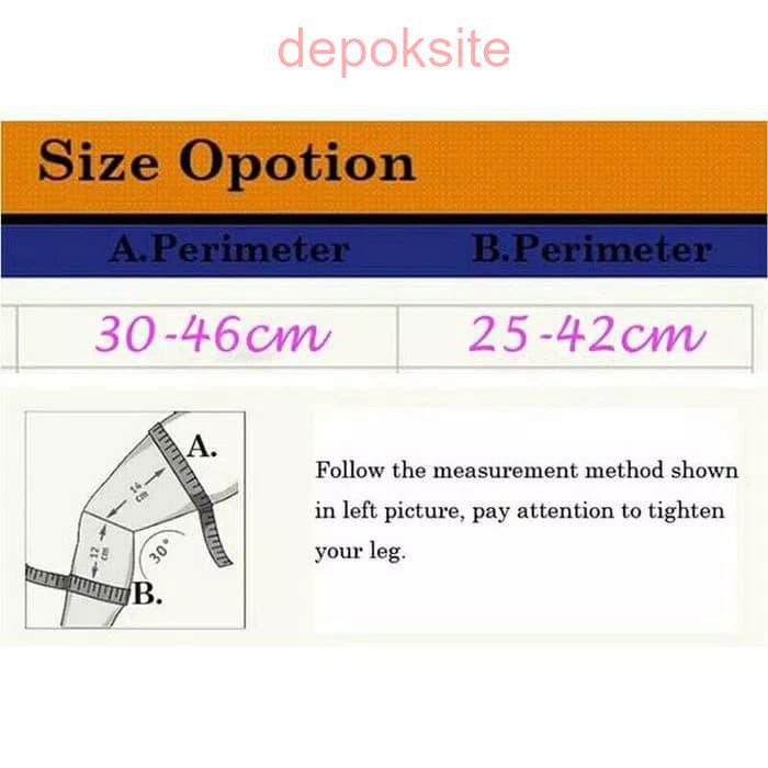 Ori Aolikes 7616 3 Strap Adjustable Deker Kneepad Pelindung Lutut Knee Pad Support Patella Olahraga
