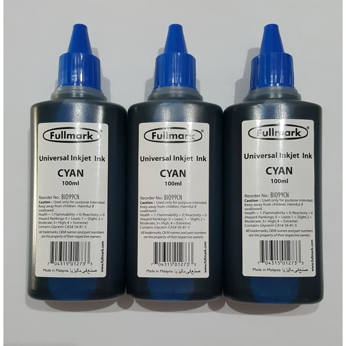 Tinta Fullmark 100cc Cyan