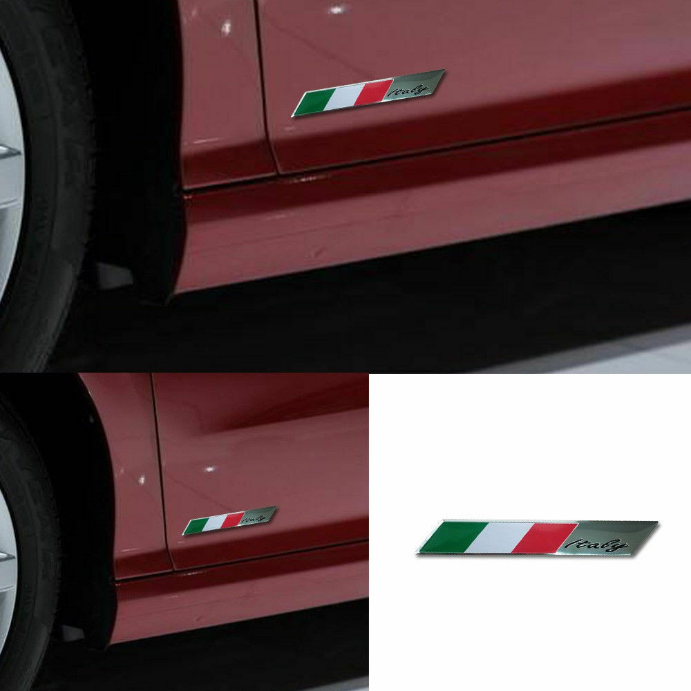 Stiker Mobil Motor / Stiker Bendera Italy Italia Strip/ Sticker Flag Premium