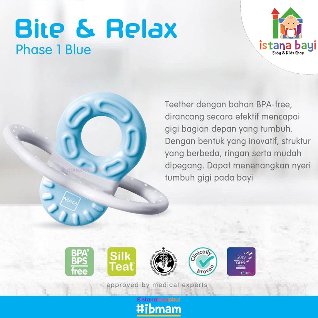 MAM Bite &amp; Relax Mini Teether - Gigitan Bayi