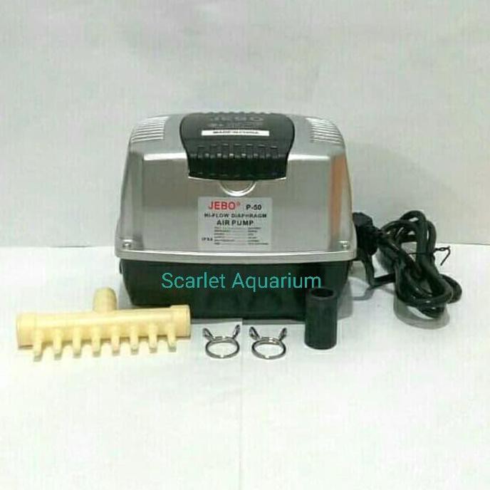 Jebo P50 P 50 Hi Flow Air Pump Aerator Diapraghm Pompa Udara Jebo P-50 Primawahana