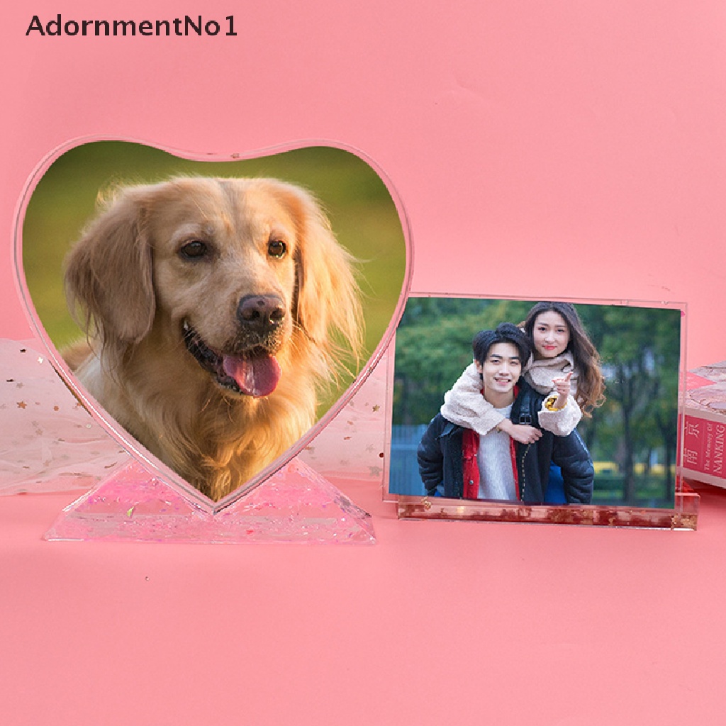 (AdornmentNo1) Cetakan Frame Foto Bentuk Hati / Kotak Bahan Silikon Untuk Dekorasi DIY