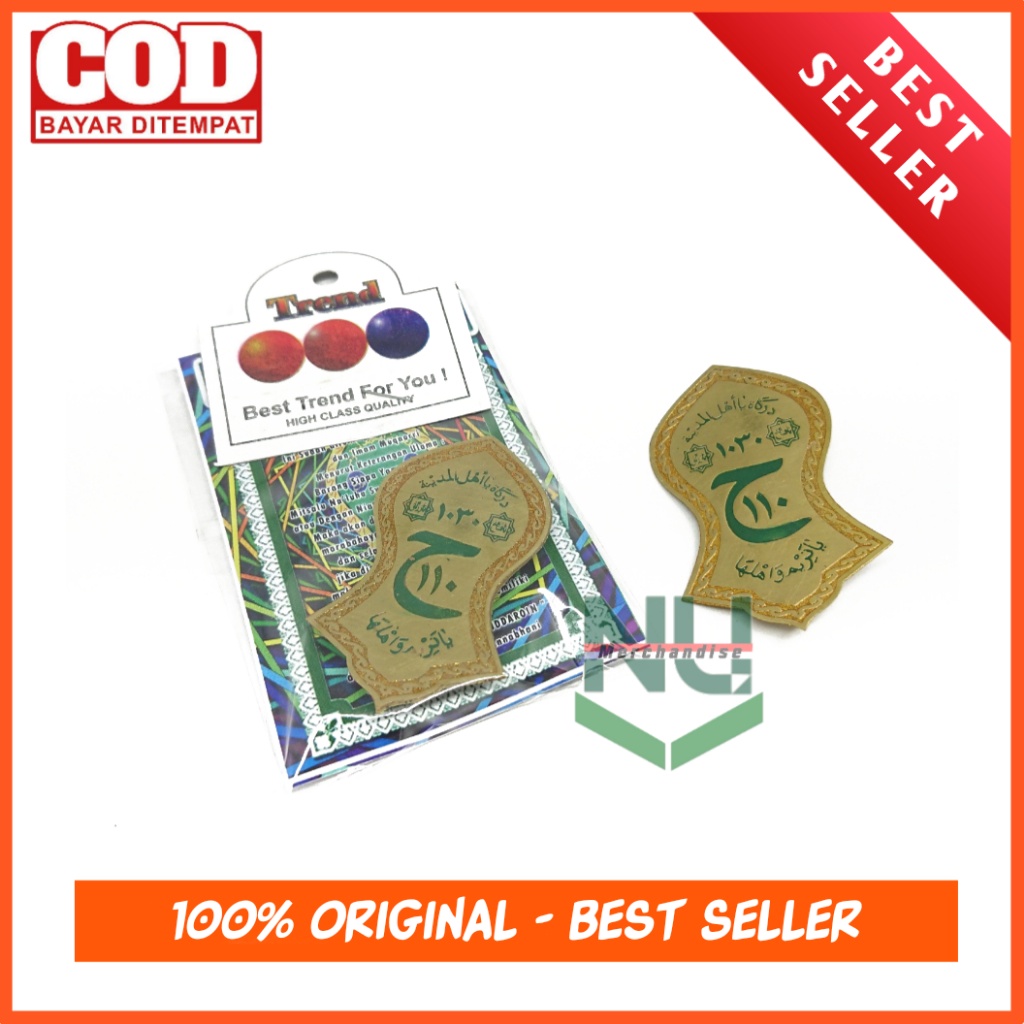 Pin Terompah Darkah Emas/Pin Terompah Nabi/Pin Darkah Ya Ahlal Madinah/Pin Terompah Tarim