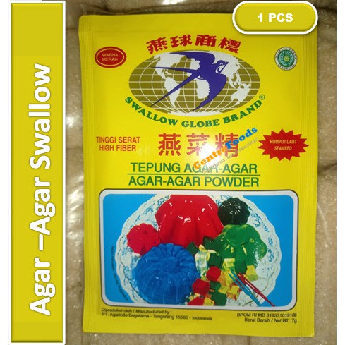 

Agar-Agar Swallow | Warna Merah [ Harga Per PCS ]