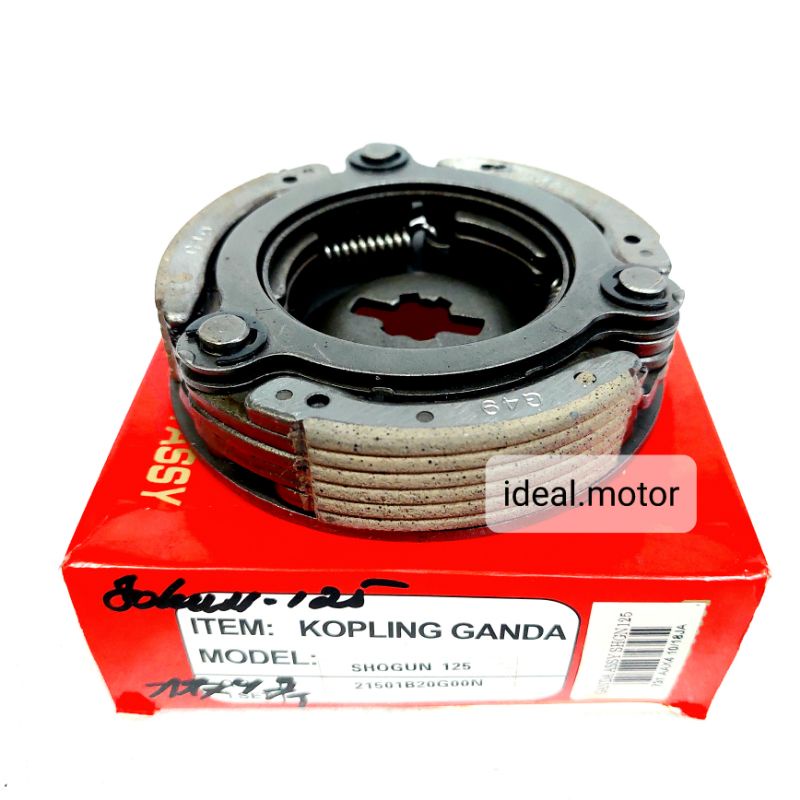 kampas kopling ganda assy Shogun 125 Denshin