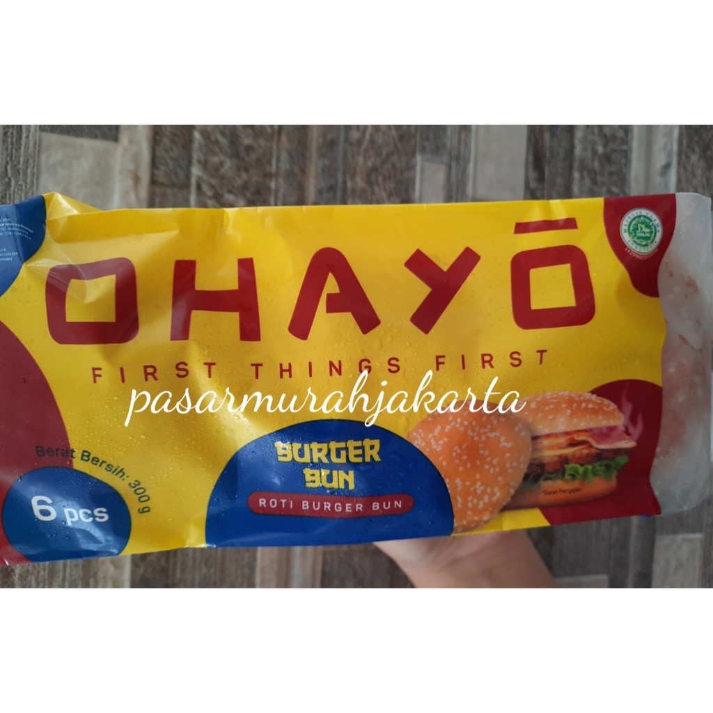 

OHAYO Roti burger Bun Wijen Enak seperti Mcd Mekdi