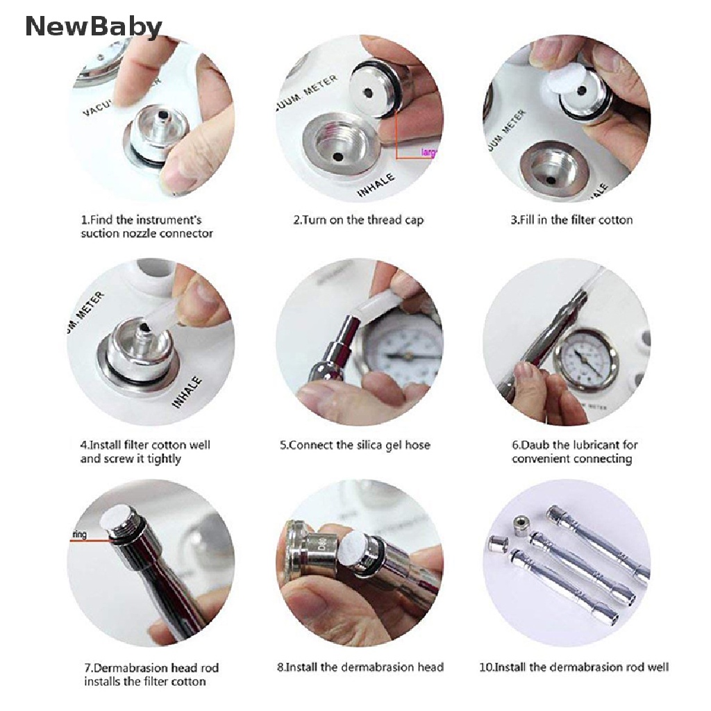 NewBaby Dermabrasion Tip Diamond Microdermabrasion Dermabrasion Replacement Beauty Tools ID