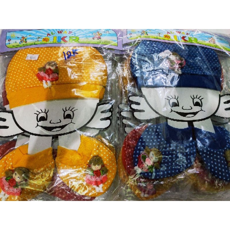 Topi Set Bayi Kaos Kaki IKR AL-WAFA Mulai 0 Bulan