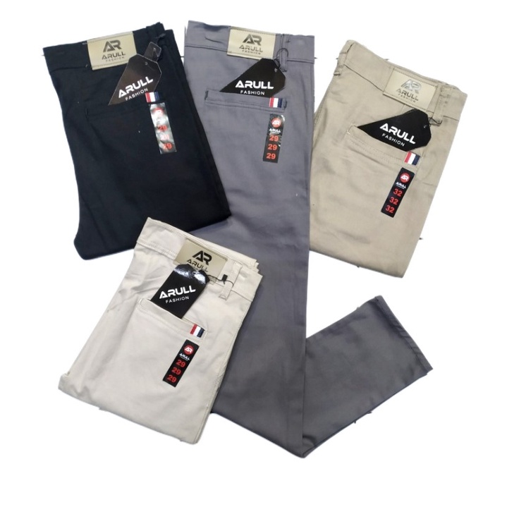 Celana Panjang Pria Regularfit Chinos Panjang Cotton Premium Celana Panjang Big Size 27 Sampai 44