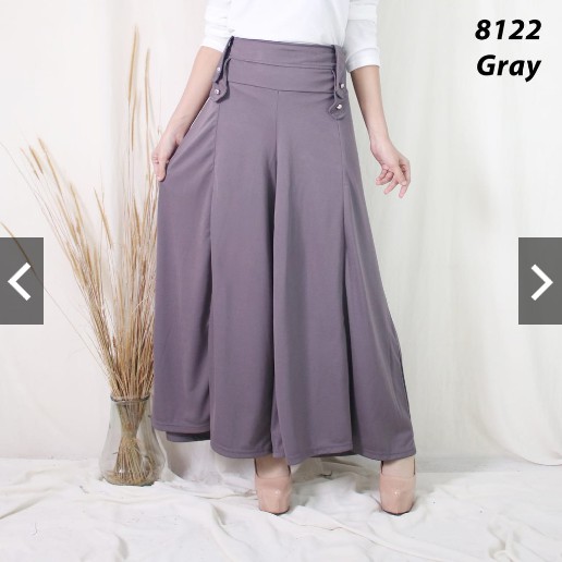 BD 8122 - SALE CELANA BAGGY PANTS MURAH ALLSIZE ABG POLOS KANCING KARET PINGGANG MELAR L GROSIR