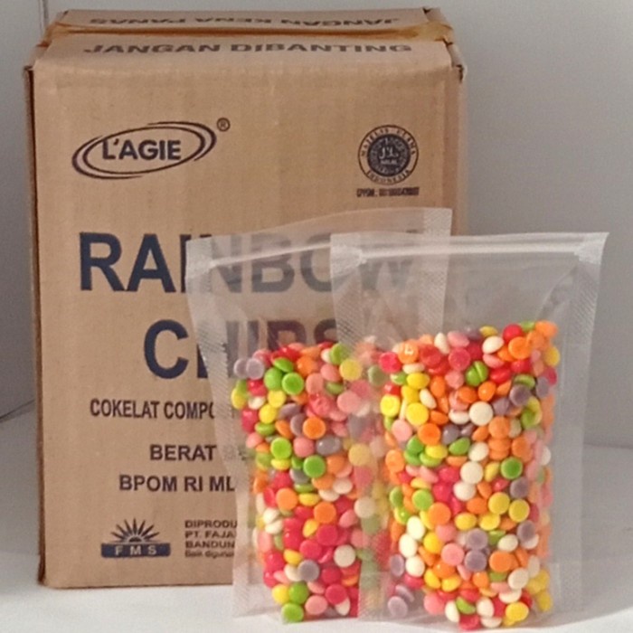

Bf301Gf Rainbow Chips L'Agie Repack Pouch 100 Gram Gdfd601A
