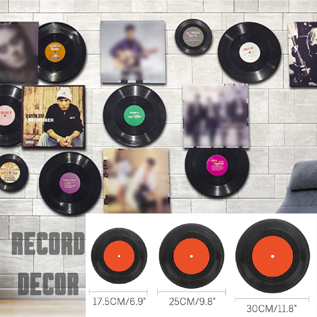 Retro Classic Vinyl Phonograph Record Album Wall Hanging Home Bar