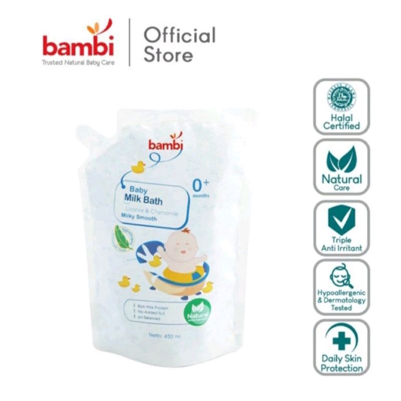 Bambi Baby Milk Bath 450 REFILL