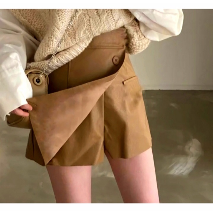 Korean Mini Skirt S-M L-XL-JUMBO - Rok Celana Pendek Wanita Terbaru - Mini Skirt Style Korea Jumbo Santai