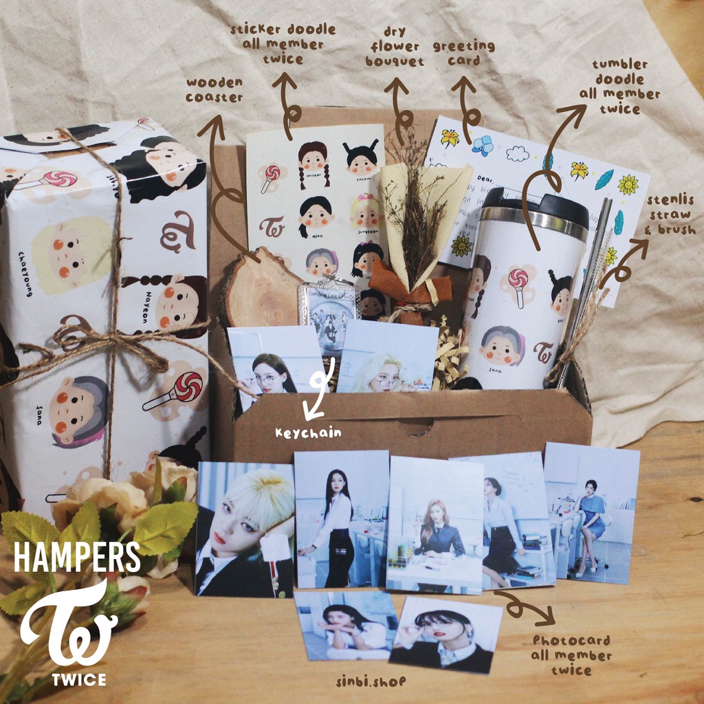 Hampers Twice | Giftbox Kpop | Hampers Kpopers | Gift  Souvenir Hadiah Kado Ulang Tahun Wisuda Anniv