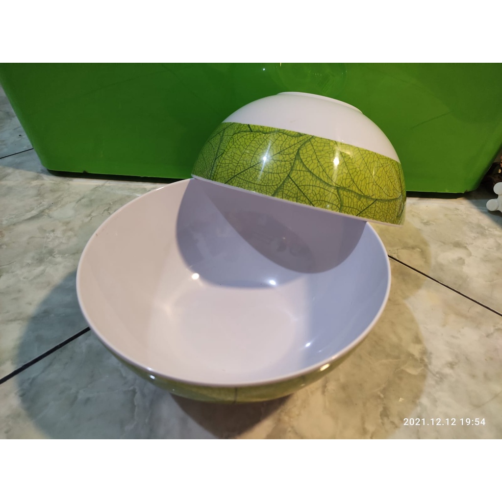 MASPION VANDA Melamine BF 579 - Mangkok Hawai 8.75 inch - GREENY