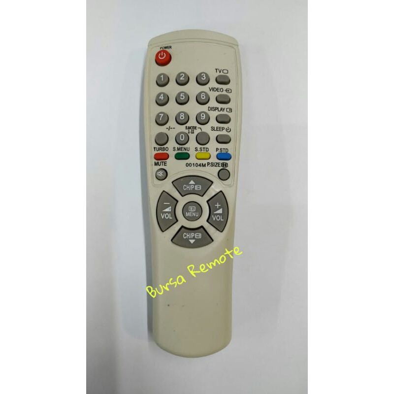 Remot REMOTE TV TABUNG SAMSUNG TIPE 00104M ECER DAN GROSIR