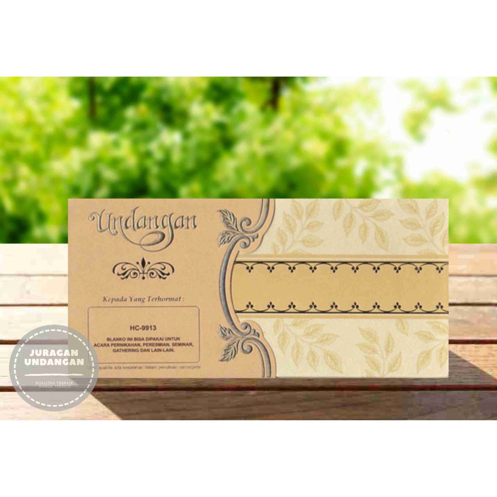 Undangan Pernikahan/Cetak Undangan Murah/Undangan Mewah Erba HC-9913