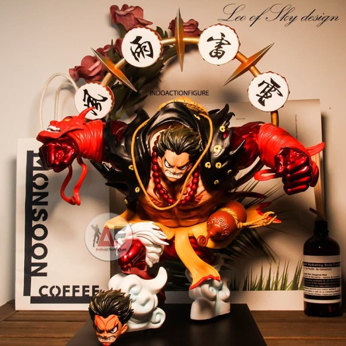 AFT RARE statue Action figure One Piece Monkey D. Luffy Kabuki Leo of Sky Kode-AF014