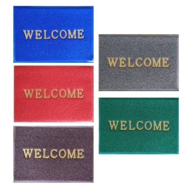 LT- [200GR] [ WELCOME ] WELCOME MAT Keset PVC Keset Mie / Bihun Welcome Anti Slip