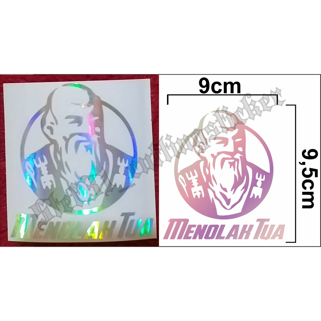 

Stiker cutting menolak tua bahan hologram pelangi