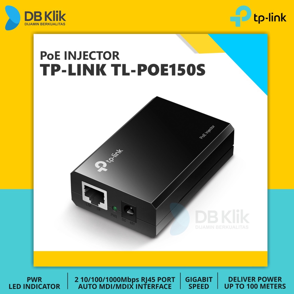 TP-LINK TL-POE150S INJECTOR - Injector POE TP Link POE150S Gigabit