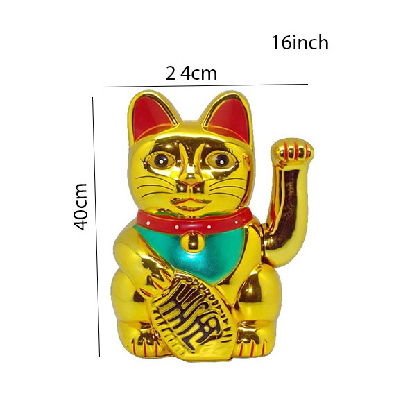 lucky cat/kucing rejeki/kucing maneko baterai 13.5cm