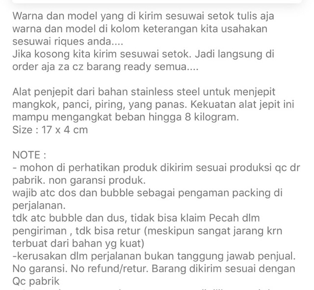 PENJEPIT MANGKOK Capitan Kukusan Jepit Panci Mangkok Piring ANTI PANAS